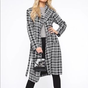 *SOLD* Long Black and White Coat